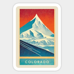 Colorado Retro Travel Sticker